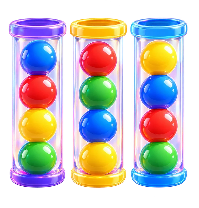 Ball sort tubes